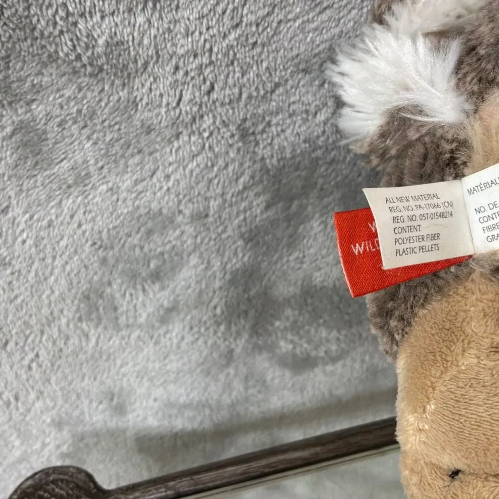 Wild Republic Realistic Rabbit Plush 12” Brown Hare  Stuffed Animal wired ears